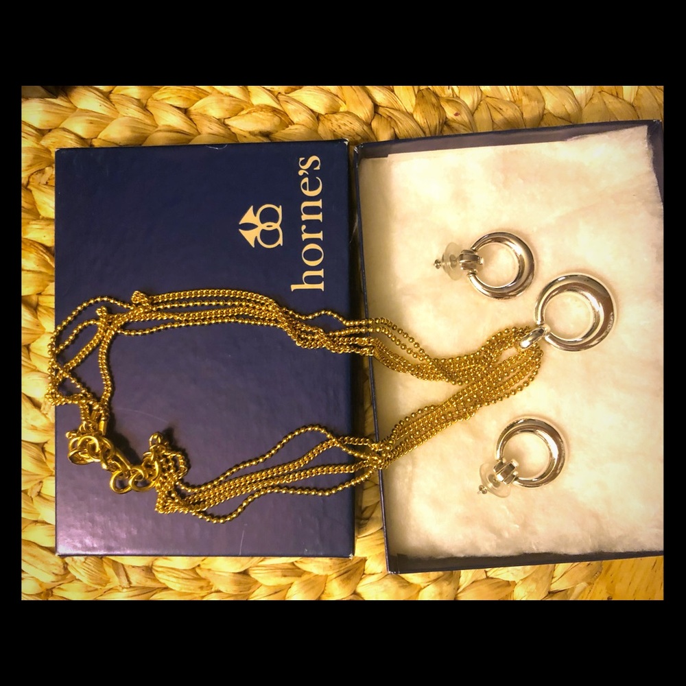 Horne’s Necklace + Earrings Set